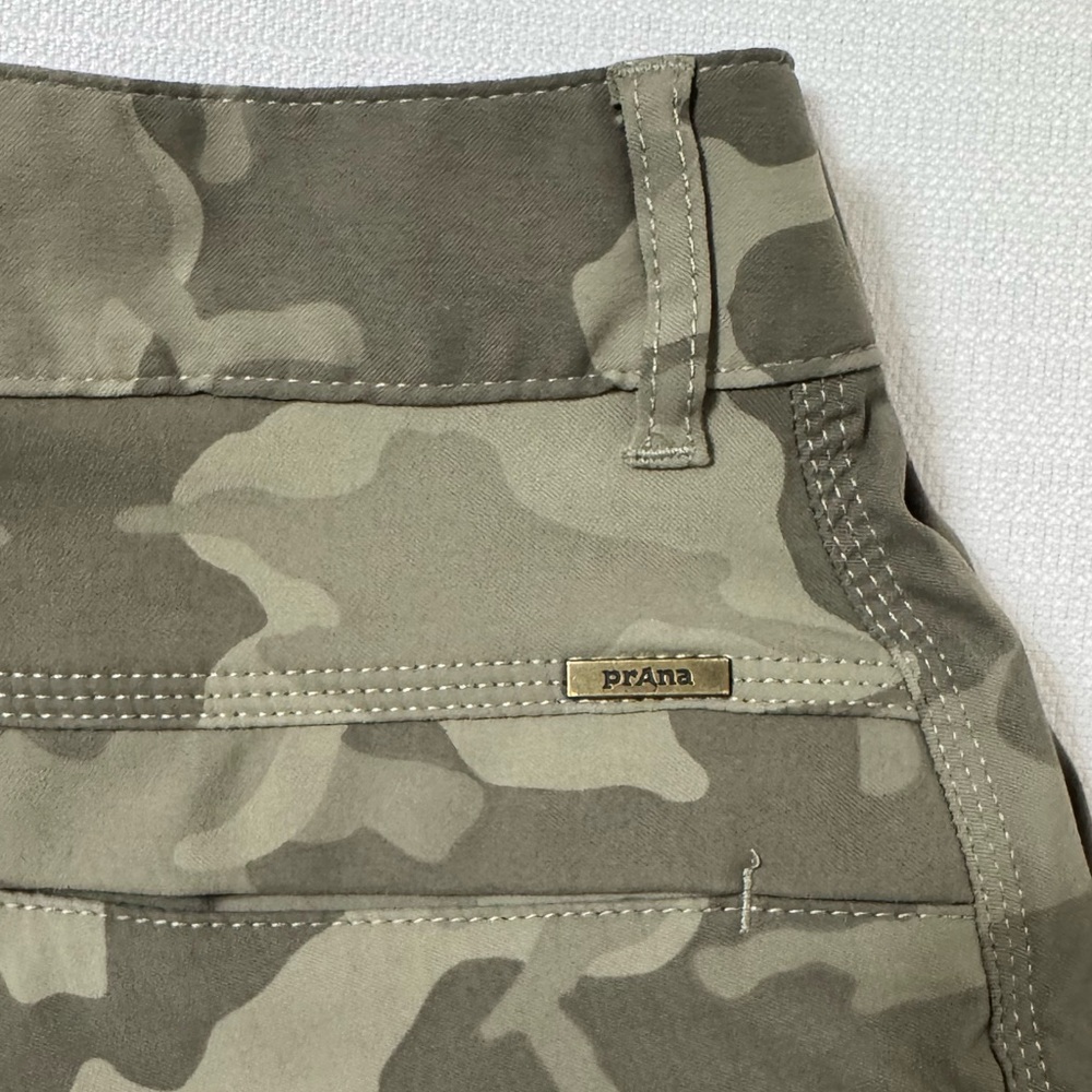 Prana Camo Jogger Pants Sky Canyon Green Camouflage Hiking Cargo Size 6 - Picture 13 of 15